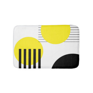 Abstract design bath mat