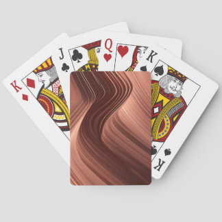 Abstract design | bronze | simple | minimal  playing cards