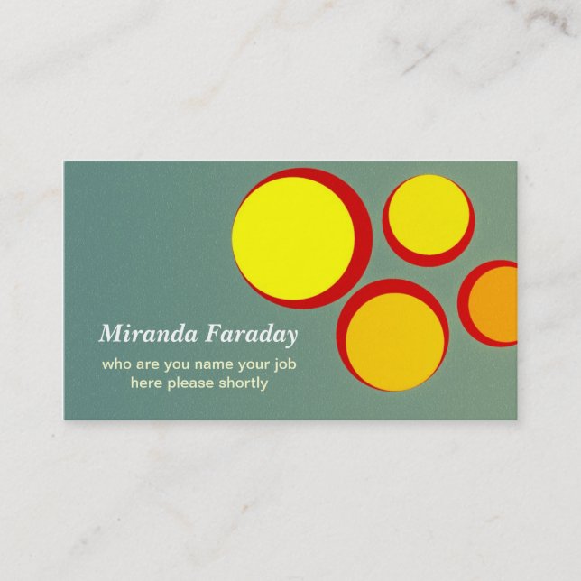 abstract design business card (Front)
