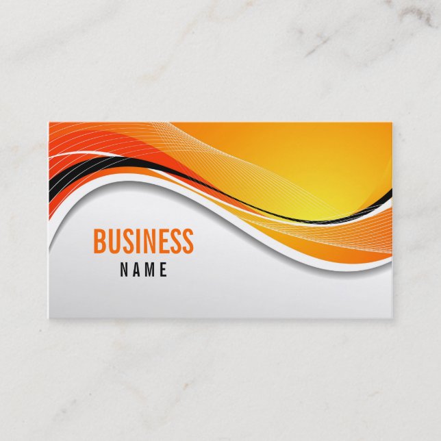 Abstract Design Business Card (Front)