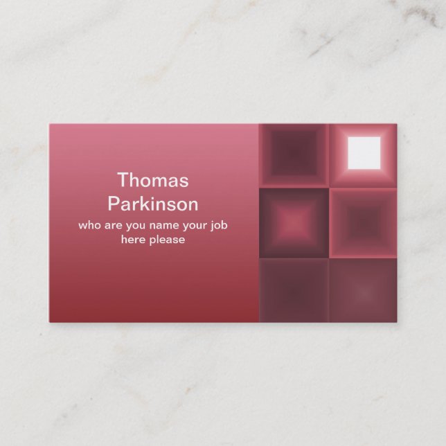abstract design business card (Front)