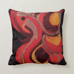 Abstract Design by DS Watkins Throw Pillow
