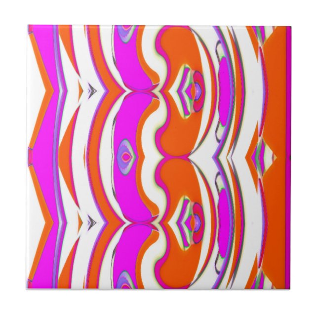 Abstract Design Ceramic Tile (Front)