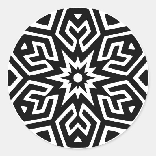 Abstract Design Classic Round Sticker