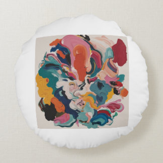 Abstract Design: Express Your Unique Style 🎨 Round Pillow