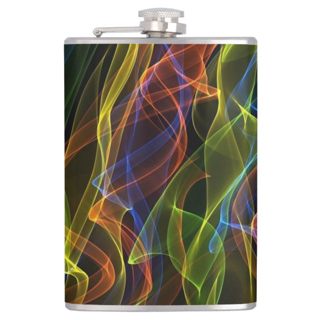 Abstract Design Hip Flask (Front)