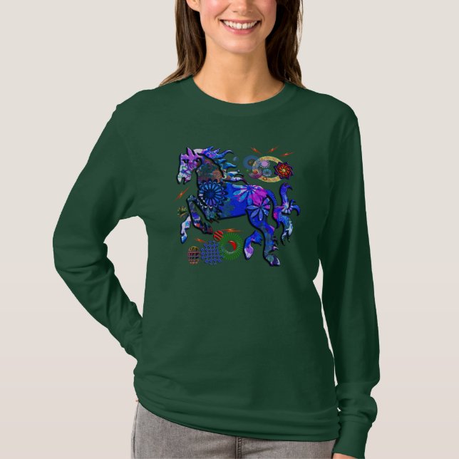 Abstract Design Horse T-Shirt (Front)