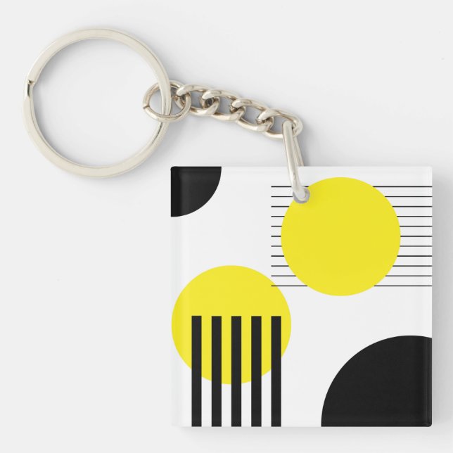 Abstract design keychain (Front)