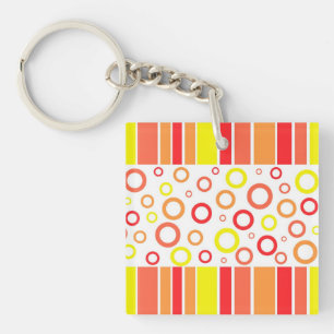 Abstract design keychain