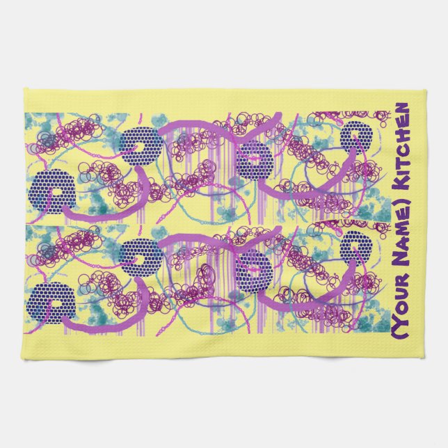 Abstract Design Kitchen Towel (Horizontal)