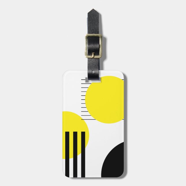 Abstract design luggage tag (Front Vertical)