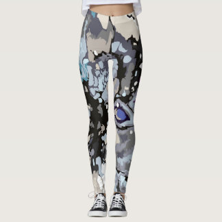 Abstract Design marbled Patterns Leggings