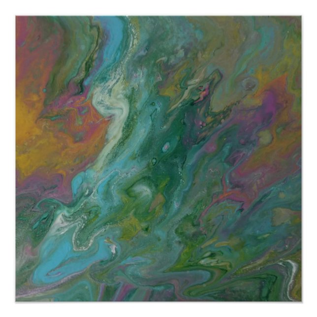 Abstract design modern art Glossy Poster (Front)