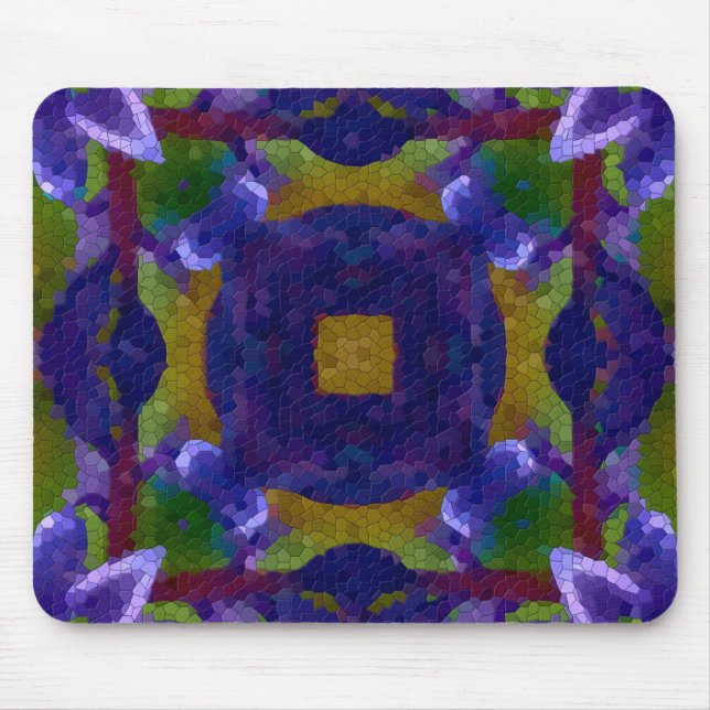 Abstract Design Mosaic Tile -  Mouse Pad (Front)