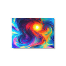 Abstract Design multi colour canvas print