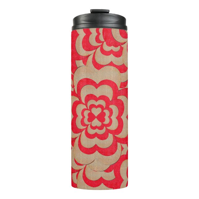 Abstract design of hearts. Valentines day backgrou Thermal Tumbler (Front)