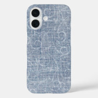 Abstract Design On Faded Denim