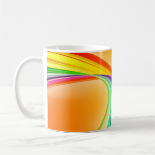 Abstract Design Orange Background Banner Coffee Mug