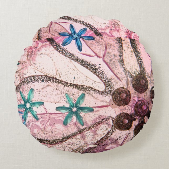 Abstract Design Round Pillow (Front)