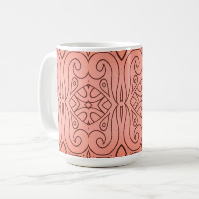 Abstract Design Sangria Coffee Mug (Front Left)