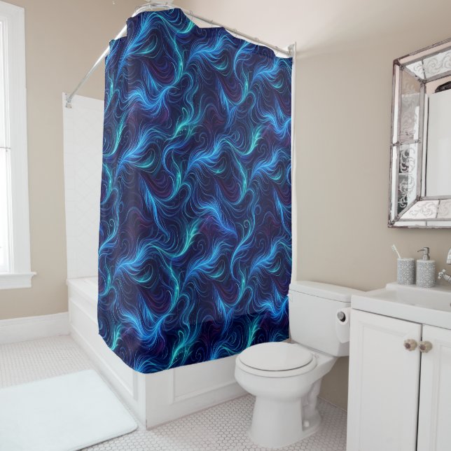 Abstract Design Shower Curtain (In Situ)