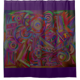 Abstract design Shower Curtain
