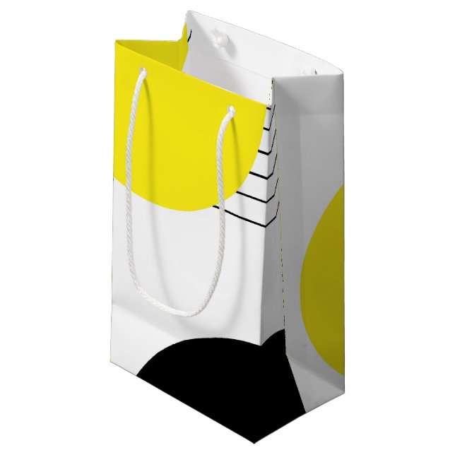 Abstract design small gift bag (Front Angled)