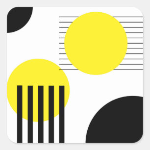 Abstract design square sticker