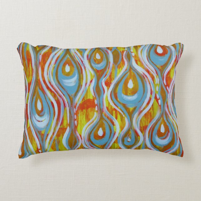 Abstract design throw pillow (Front)