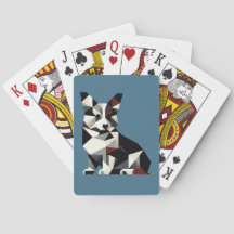Abstract Design Tricolor Corgi