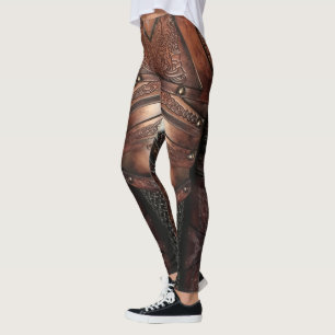 Abstract Design, Viking Leather Chest Armor on Leggings