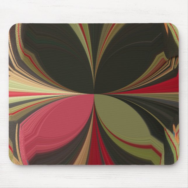 Abstract Design with Flowing Lines Art Print Mouse Pad (Front)