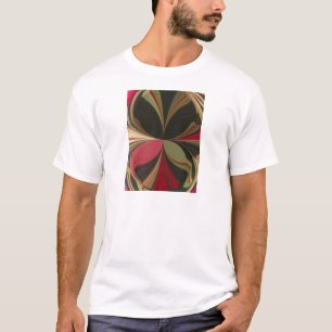 Abstract Design with Flowing Lines Art Print T-Shirt