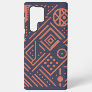 Abstract design with geometric shapes samsung galaxy case