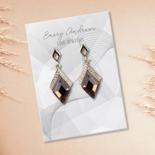 Abstract Designer Jewellery Earring Holder Displa Business Card