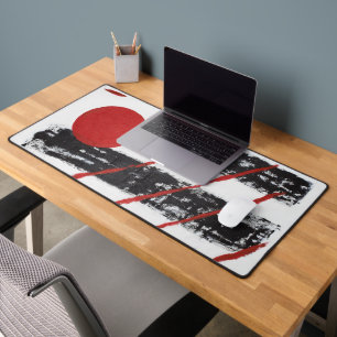 Abstract desk mat