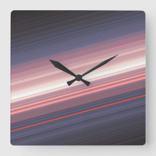 abstract diagonal 2 square wall clock