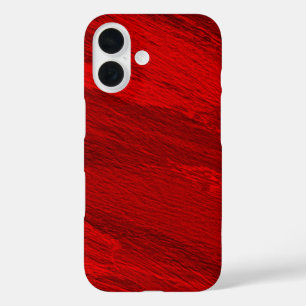 Abstract diagonal shades of red design iPhone 16 case