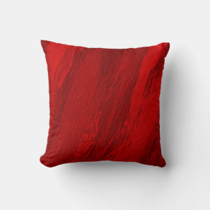 Abstract diagonal shades of red design throw pillow