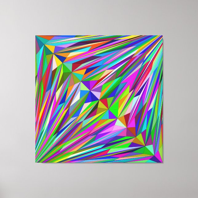 Abstract Diamond Canvas Print (Front)