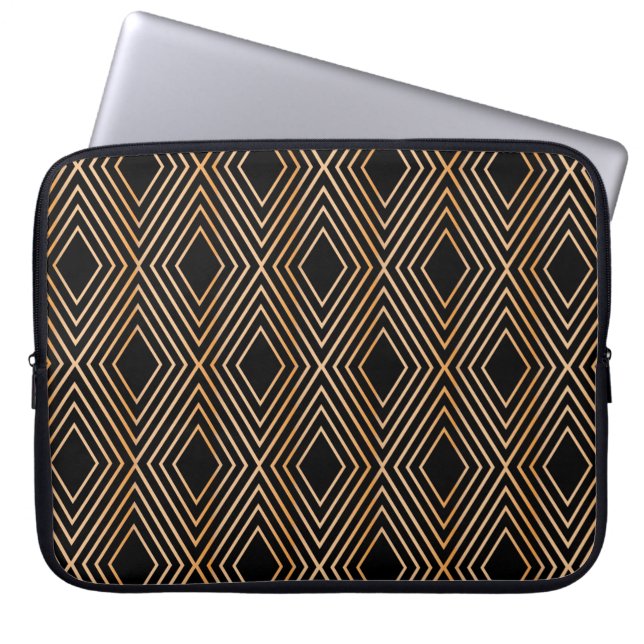 Abstract Diamond Pattern Laptop Sleeve (Front)