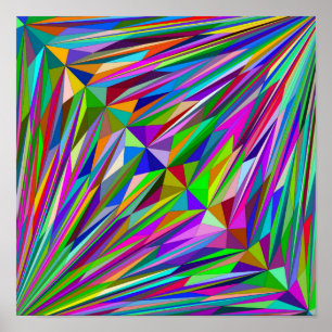 Abstract Diamond Poster