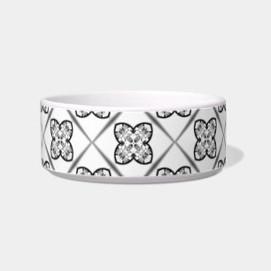 Abstract Diamond Print Cat or Dog Pet Bowl