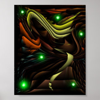 Abstract Digital Art by Teo Alfonso Poster