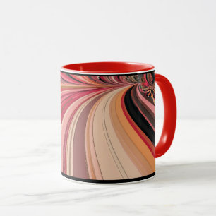 Abstract digital art evoking a sense of speed  mug