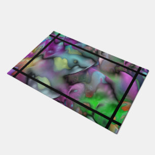 Abstract Digital Art - FOG turbulence + your ideas Doormat