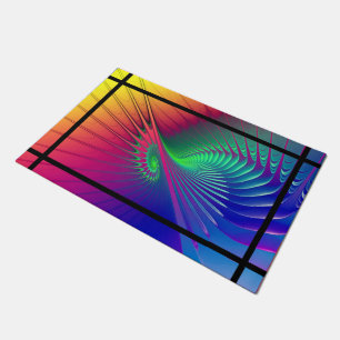 Abstract Digital Art - OUTBURST + your ideas Doormat