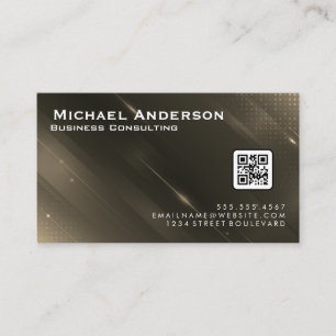 Abstract Digital Background   QR Code Business Card