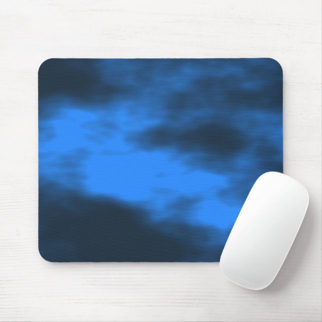 Abstract Digital Blue Mouse Pad (With Mouse)
