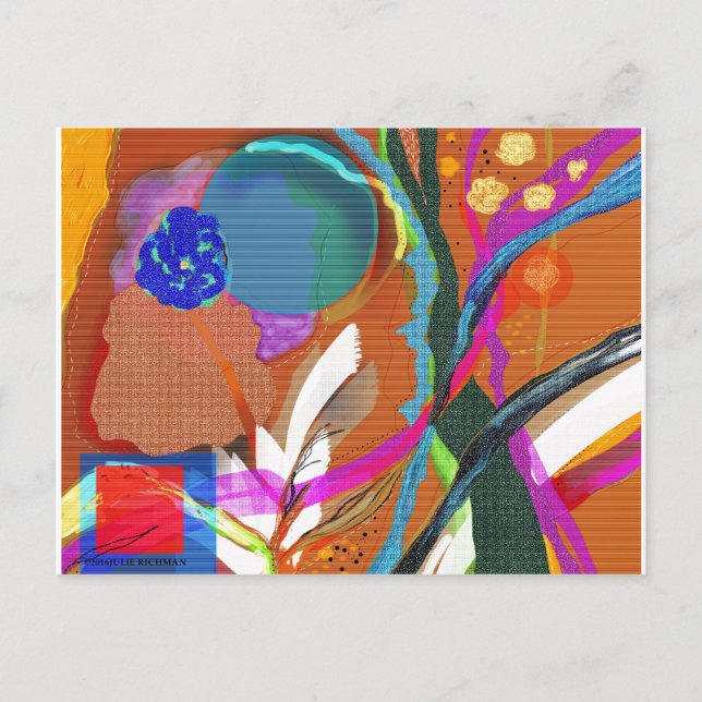 Abstract Digital Exploration  Postcard 3 (Front)